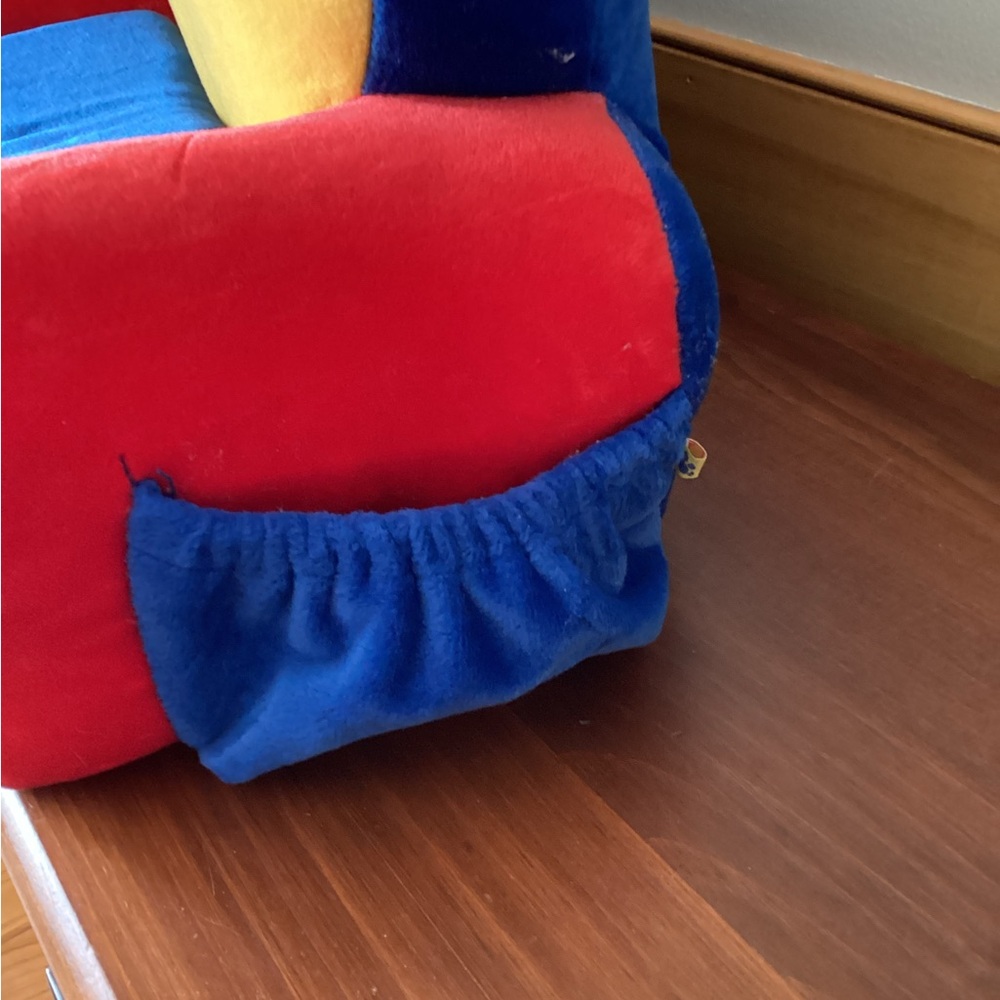 Build-A-Bear Blue and Yellow Plush Couch - Picture 7 of 9